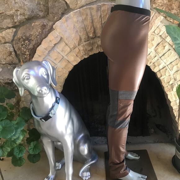 BCBG Riding Pants Brown Gray Zipped Ankles Women's Size Small - Picture 4 of 9